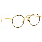 Linda Farrow - Comer Oval Optical Glasses in Yellow Gold - LFL1190C1OPT - Linda Farrow Eyewear