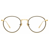 Linda Farrow - Comer Oval Optical Glasses in Yellow Gold - LFL1190C1OPT - Linda Farrow Eyewear