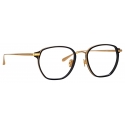 Linda Farrow - Danilo Angular Optical Glasses in Yellow Gold - LFL1246C1OPT - Linda Farrow Eyewear