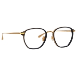 Linda Farrow - Danilo Angular Optical Glasses in Yellow Gold - LFL1246C1OPT - Linda Farrow Eyewear