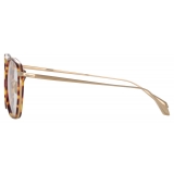 Linda Farrow - Danilo Angular Optical Glasses in Light Gold - LFL1246C2OPT - Linda Farrow Eyewear