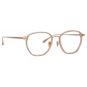 Linda Farrow - Danilo Angular Optical Glasses in Rose Gold - LFL1246C3OPT - Linda Farrow Eyewear