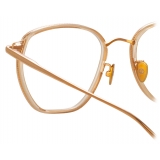 Linda Farrow - Danilo Angular Optical Glasses in Rose Gold - LFL1246C3OPT - Linda Farrow Eyewear