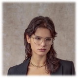 Linda Farrow - Danilo Angular Optical Glasses in Rose Gold - LFL1246C3OPT - Linda Farrow Eyewear