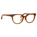 Linda Farrow - Delphine Cat Eye Optical Glasses in Horn - LFL1323C3OPT - Linda Farrow Eyewear