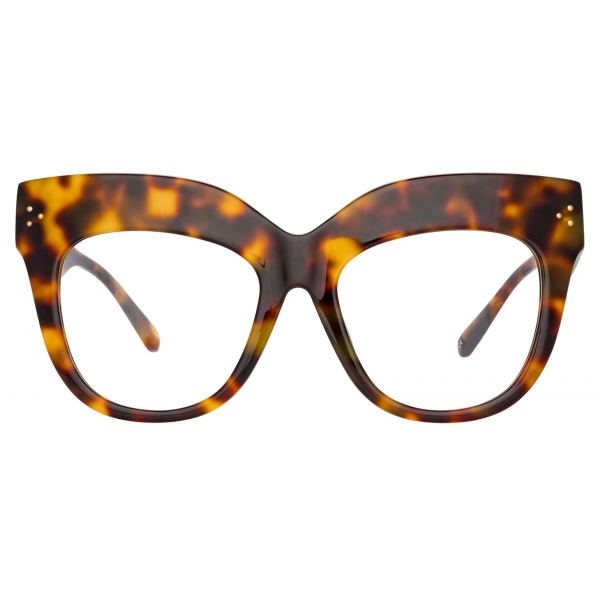 Linda Farrow - Occhiali da Vista Dunaway Oversized in Tartaruga - LFLC1049C15OPT - Linda Farrow Eyewear