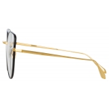 Linda Farrow - Eloise Cat Eye Optical Glasses in Yellow Gold - LFL1336C1OPT - Linda Farrow Eyewear