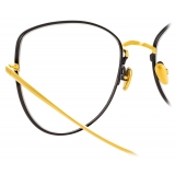 Linda Farrow - Eloise Cat Eye Optical Glasses in Yellow Gold - LFL1336C1OPT - Linda Farrow Eyewear