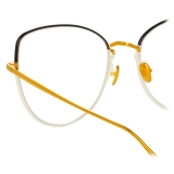 Linda Farrow - Occhiali da Vista Eloise Cat Eye in Nero Oro Giallo - LFL1336C5OPT - Linda Farrow Eyewear