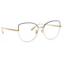 Linda Farrow - Occhiali da Vista Eloise Cat Eye in Moka Oro Chiaro - LFL1336C6OPT - Linda Farrow Eyewear