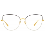 Linda Farrow - Eloise Cat Eye Optical Glasses in Mocha Light Gold - LFL1336C6OPT - Linda Farrow Eyewear