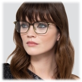 Linda Farrow - Occhiali da Vista Gehry Rectangular in Oro Chiaro Verde - LF37C3OPT - Linda Farrow Eyewear