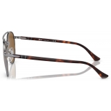 Persol - PO1011S - Gunmetal / Brown - Sunglasses - Persol Eyewear