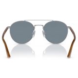 Persol - PO1011S - Argento / Azzurro - Occhiali da Sole - Persol Eyewear