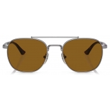 Persol - PO1006S - Gunmetal / Brown - Sunglasses - Persol Eyewear