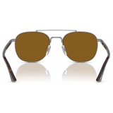 Persol - PO1006S - Gunmetal / Brown - Sunglasses - Persol Eyewear