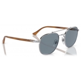 Persol - PO1006S - Silver / Light Blue - Sunglasses - Persol Eyewear