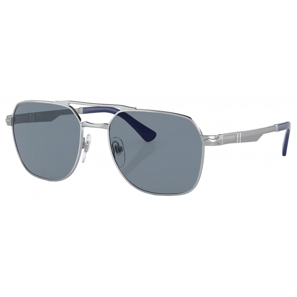 Persol - PO1004S - Argento / Azzurro - Occhiali da Sole - Persol Eyewear