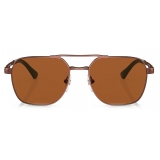 Persol - PO1004S - Shiny Brown / Light Brown - Sunglasses - Persol Eyewear