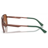 Persol - PO1004S - Shiny Brown / Light Brown - Sunglasses - Persol Eyewear