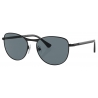Persol - PO1002S - Semigloss Black / Dark Blue Polarized - Sunglasses - Persol Eyewear