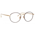 Linda Farrow - Hoffman Oval Optical Glasses in Brown - LFL1034C4OPT - Linda Farrow Eyewear