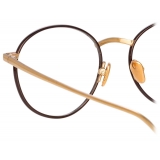 Linda Farrow - Hoffman Oval Optical Glasses in Brown - LFL1034C4OPT - Linda Farrow Eyewear