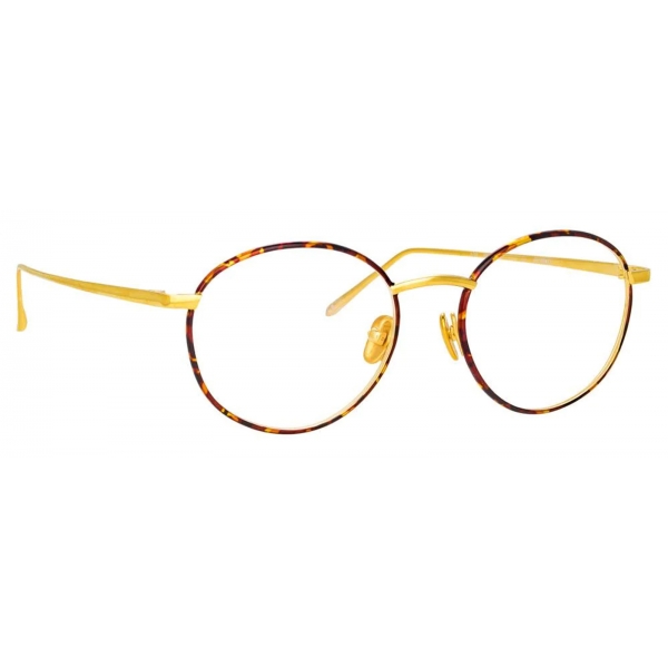 Linda Farrow - Hoffman Oval Optical Glasses in Tortoiseshell - LFL1034C3OPT - Linda Farrow Eyewear