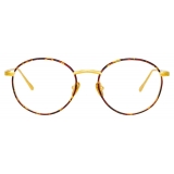 Linda Farrow - Hoffman Oval Optical Glasses in Tortoiseshell - LFL1034C3OPT - Linda Farrow Eyewear