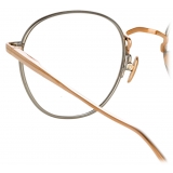 Linda Farrow - Occhiali da Vista Jules Oval in Oro Rosa Oro Bianco - LFL1233C2OPT - Linda Farrow Eyewear