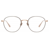 Linda Farrow - Occhiali da Vista Jules Oval in Oro Rosa Oro Bianco - LFL1233C2OPT - Linda Farrow Eyewear