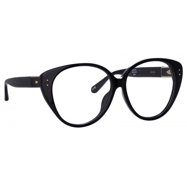 Linda Farrow - Katia Cat Eye Optical Glasses in Black - LFL1417C1OPT - Linda Farrow Eyewear