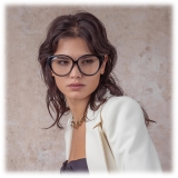 Linda Farrow - Katia Cat Eye Optical Glasses in Black - LFL1417C1OPT - Linda Farrow Eyewear