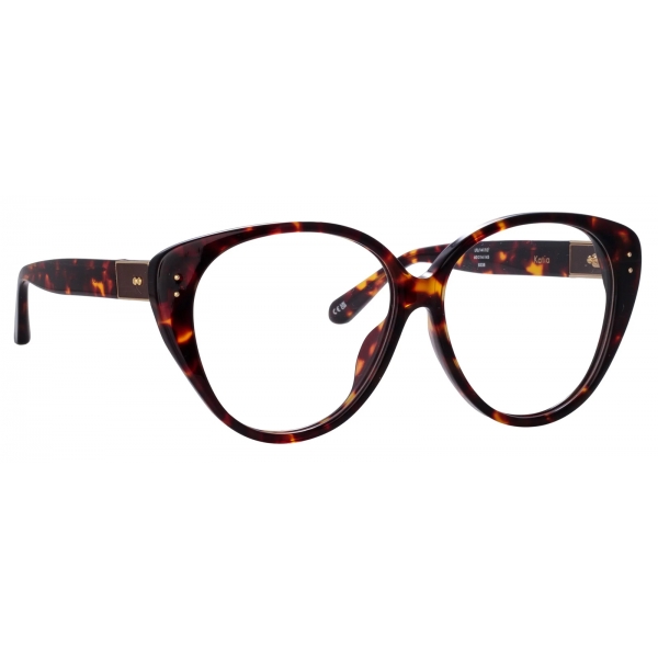 Linda Farrow - Katia Cat Eye Optical Glasses in Tortoiseshell - LFL1417C2OPT - Linda Farrow Eyewear