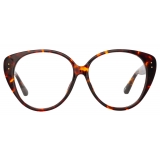 Linda Farrow - Occhiali da Vista Katia Cat Eye in Tartaruga - LFL1417C2OPT - Linda Farrow Eyewear