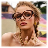 Linda Farrow - Occhiali da Vista Katia Cat Eye in Tartaruga - LFL1417C2OPT - Linda Farrow Eyewear