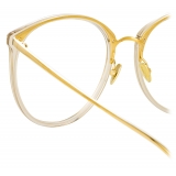 Linda Farrow - Kings Oversized Optical Glasses in Truffle - LFL747C25OPT - Linda Farrow Eyewear