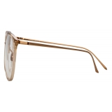 Linda Farrow - Kings Oversized Optical Glasses in Ash - LFL747C10OPT - Linda Farrow Eyewear