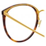 Linda Farrow - Kings Oversized Optical Glasses in Tortoiseshell - LFLC747C9OPT - Linda Farrow Eyewear