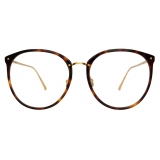 Linda Farrow - Kings Oversized Optical Glasses in Tortoiseshell - LFLC747C9OPT - Linda Farrow Eyewear