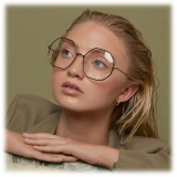 Linda Farrow - Leif Oversized Optical Glasses in Light Gold Cream - LFL1148C8OPT - Linda Farrow Eyewear