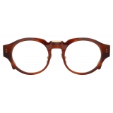 Linda Farrow - Leon Angular Optical Glasses in Horn - LFL1324C3OPT - Linda Farrow Eyewear