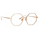 Linda Farrow - Lianas Hexagon Optical Glasses in Rose Gold - LFL1253C6OPT - Linda Farrow Eyewear