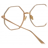 Linda Farrow - Lianas Hexagon Optical Glasses in Rose Gold - LFL1253C6OPT - Linda Farrow Eyewear