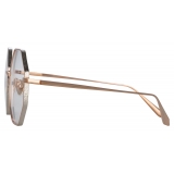 Linda Farrow - Lianas Hexagon Optical Glasses in Rose Gold - LFL1253C6OPT - Linda Farrow Eyewear