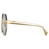 Linda Farrow - Lianas Hexagon Optical Glasses in Yellow Gold - LFL1253C5OPT - Linda Farrow Eyewear