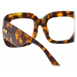 Linda Farrow - Lavinia Rectangular Optical Glasses in Tortoiseshell - LFL995C7OPT - Linda Farrow Eyewear