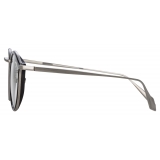 Linda Farrow - Luis Oval Optical Glasses in White Gold Black - LFL1224C3OPT - Linda Farrow Eyewear