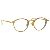 Linda Farrow - Occhiali da Vista Luis Oval in Oro Giallo Oro Bianco - LFL1224C4OPT - Linda Farrow Eyewear