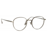 Linda Farrow - Occhiali da Vista Luna Oval in Oro Bianco - LFL1229C2OPT - Linda Farrow Eyewear